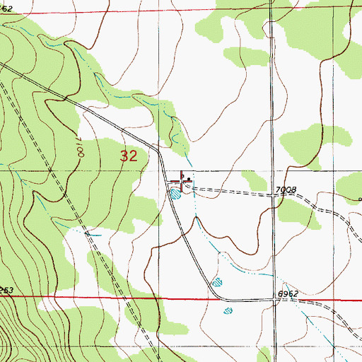 Topographic Map of Erramouspe Ranch, NM