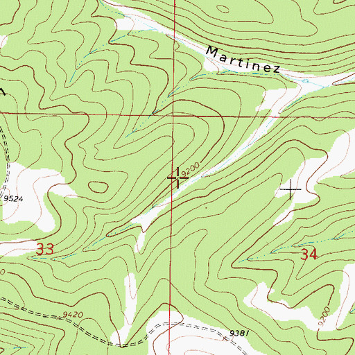 Topographic Map of Royal Tank, NM