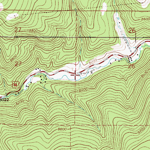 Topographic Map of Taos, NM