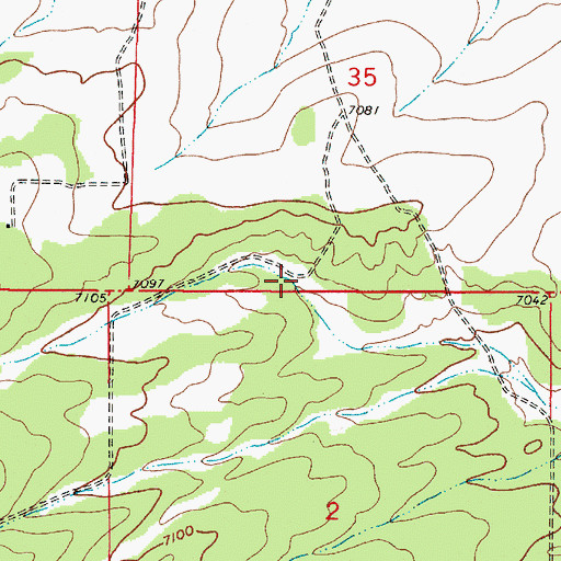 Topographic Map of Sandy Tank, NM