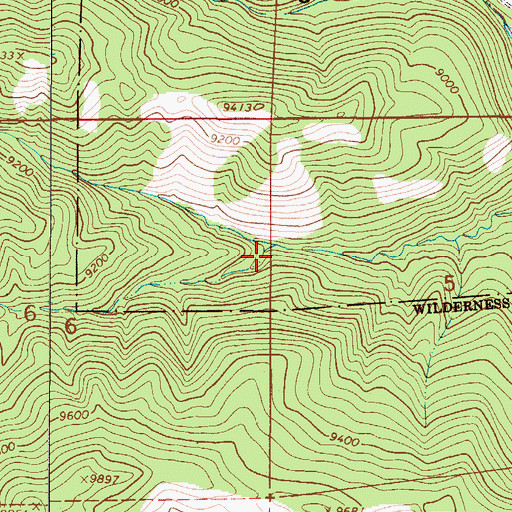 Topographic Map of Aspen Spring, NM