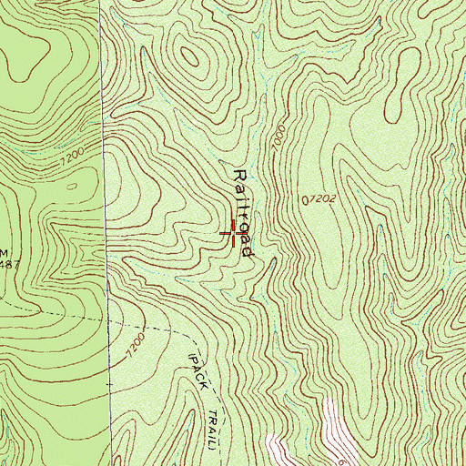 Topographic Map of Railroad Spring, NM