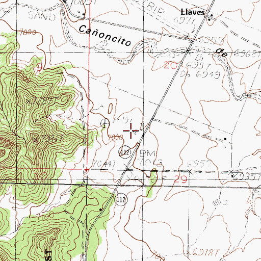 Topographic Map of JR Tank, NM