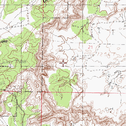 Topographic Map of Questecita Blanca, NM