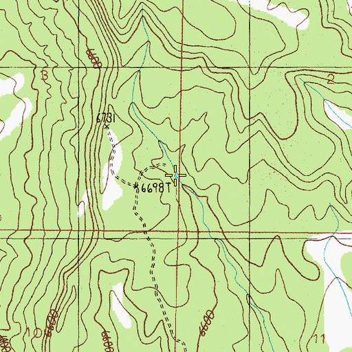 Topographic Map of Dirt Tank, NM