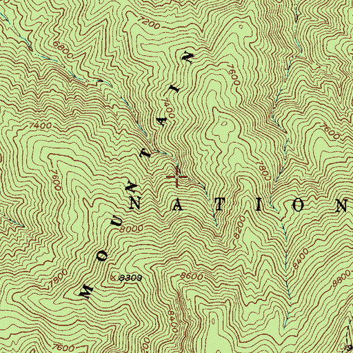 Topographic Map of Whisky Spring, NM