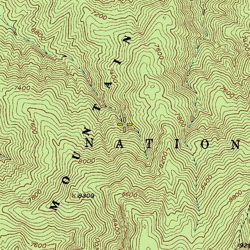 Topographic Map of Whisky Spring, NM