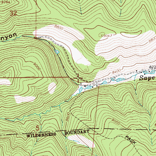Topographic Map of Refrigeration Springs, NM