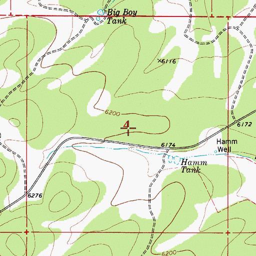 Topographic Map of El Paso Gap, NM