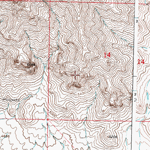 Topographic Map of Big Pocket-Florida Mountains Area, NM