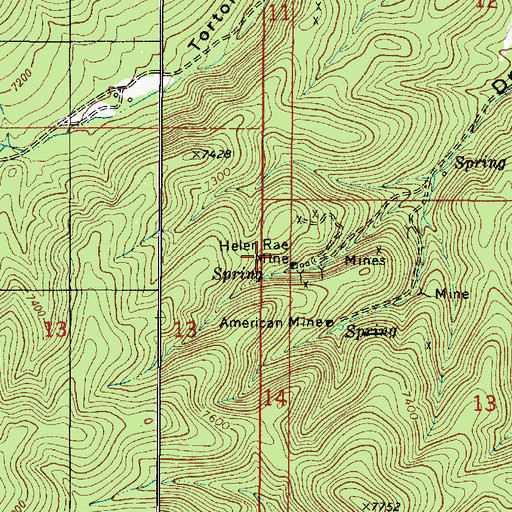 Topographic Map of Pacific, NM