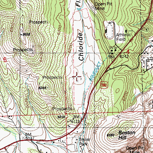 Topographic Map of Great American, NM