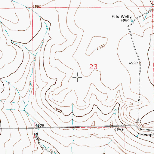 Topographic Map of Amoco Number One State E N, NM