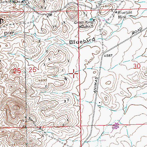 Topographic Map of Ruth, NM