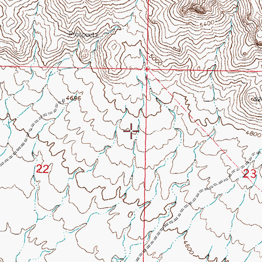 Topographic Map of South Side, NM