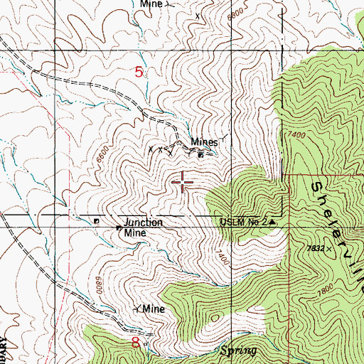 Topographic Map of Hat Claim, NM