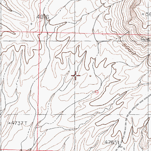 Topographic Map of Black Darling, NM