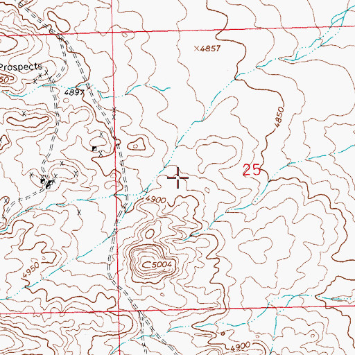 Topographic Map of Copper King Claim, NM