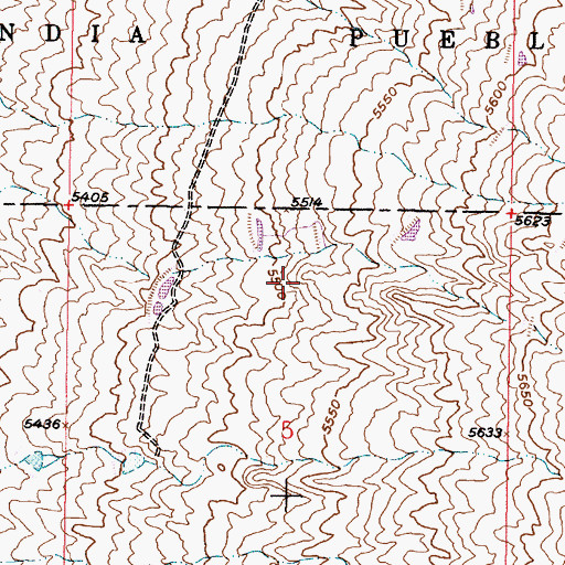 Topographic Map of Quartz Mine Number 1, NM