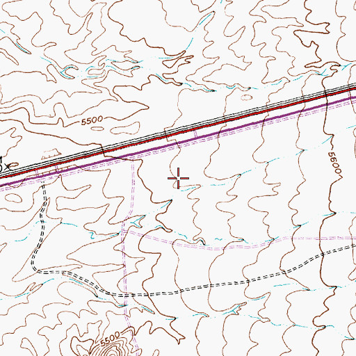 Topographic Map of Cerro Colorado-Archuleta Prospect, NM