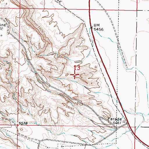Topographic Map of Jonas Pumice and Gypsum, NM