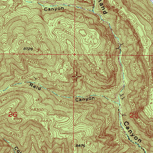 Topographic Map of Mogul Group, NM