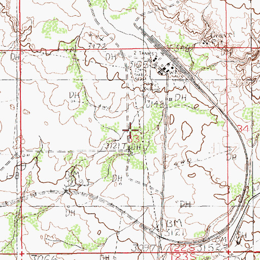 Topographic Map of Nash Draw, NM