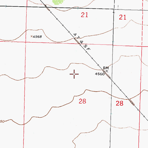 Topographic Map of Willis, NM