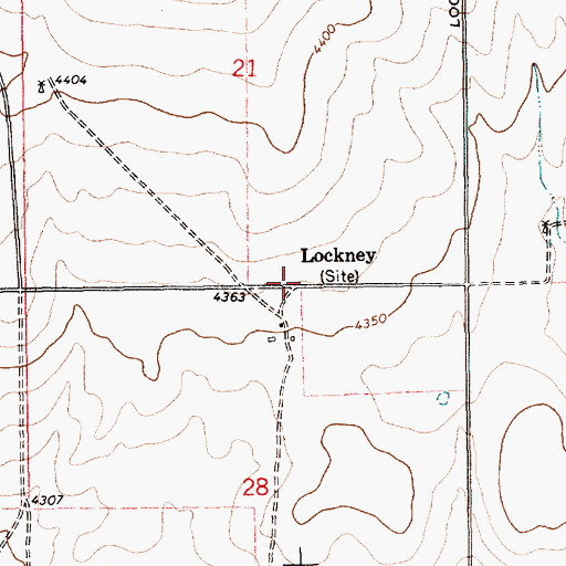 Topographic Map of Lockney, NM