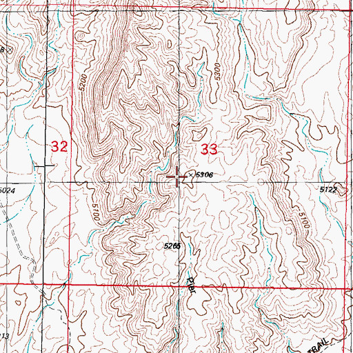Topographic Map of Cerro del Viboro, NM