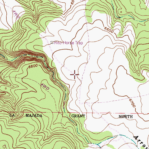 Topographic Map of Rito Horse Trap, NM