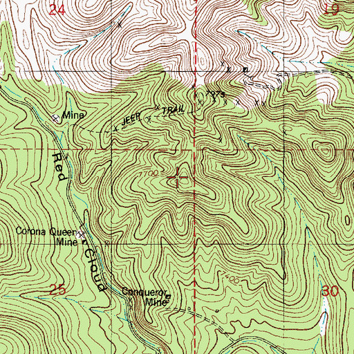 Topographic Map of Summit Prospect, NM