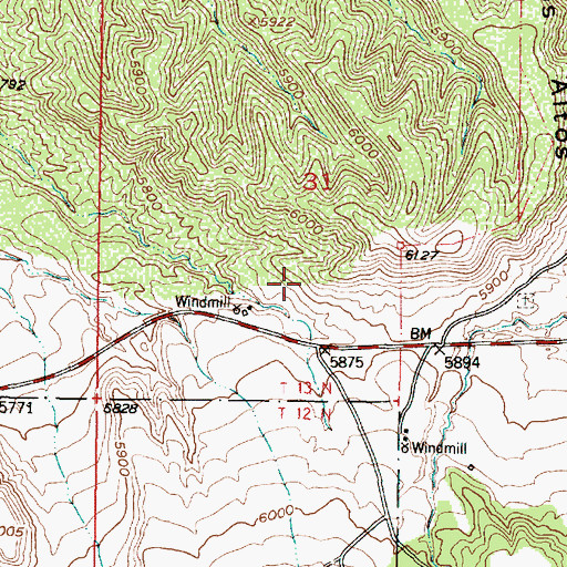 Topographic Map of Taraddei Prospect, NM