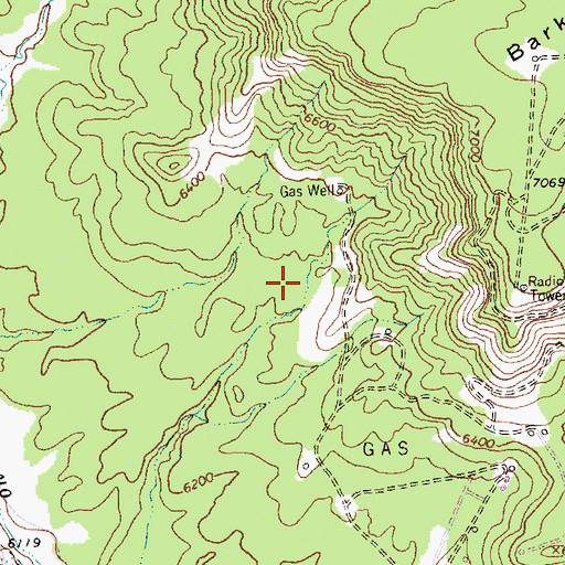 Topographic Map of Baker Dome Well, NM