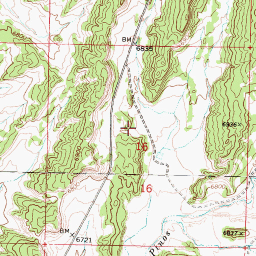Topographic Map of San Ysidro Number One Humos Pit, NM