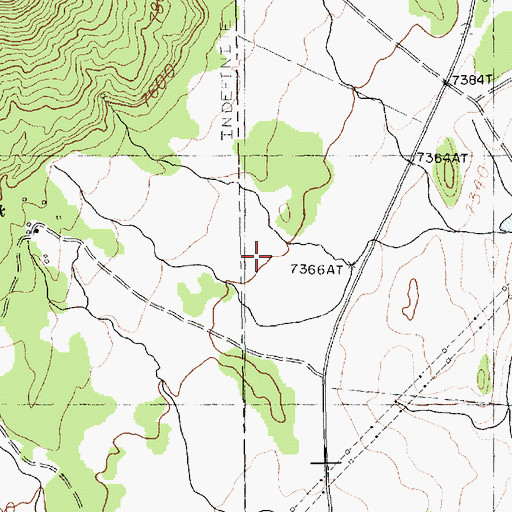Topographic Map of Chuska Mountain, NM