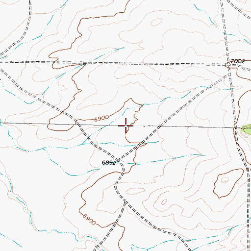 Topographic Map of Jicarilla Apache Deposit, NM