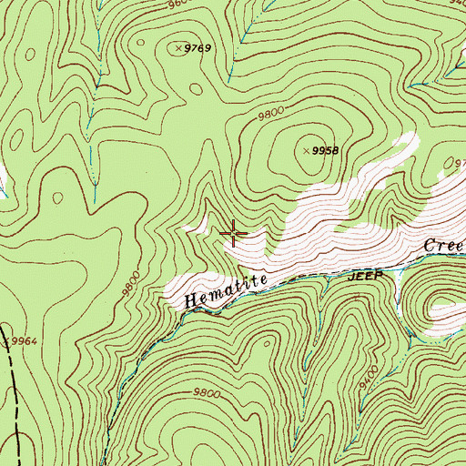 Topographic Map of Hemitite Chief, NM