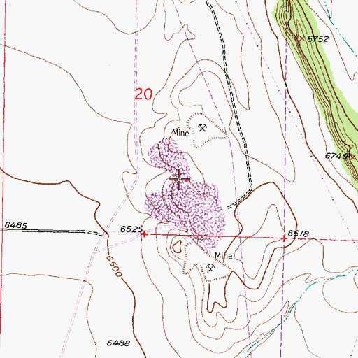 Topographic Map of Griego Pit, NM