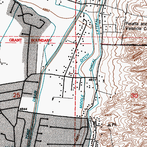 Topographic Map of John Pit, NM