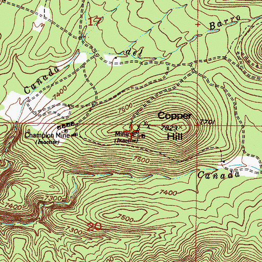 Topographic Map of Wilson Prospect, NM