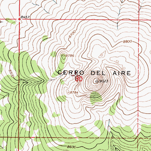 Topographic Map of United Perlite Mine, NM