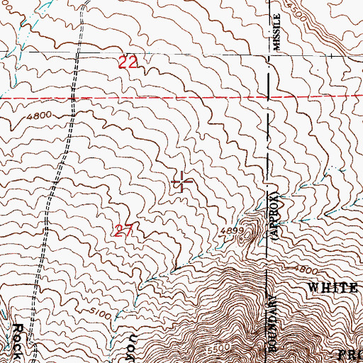 Topographic Map of Mica Prospect, NM