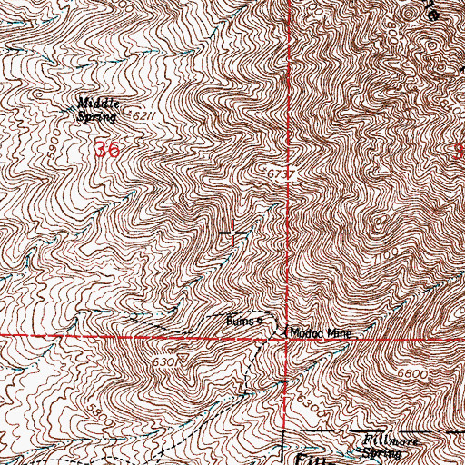 Topographic Map of Trapizoid Prospect, NM