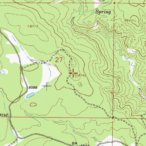 Topographic Map of Wagon Road Prospects, NM