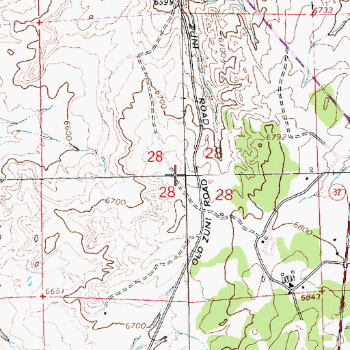 Topographic Map of Navajo Number 5, NM