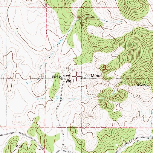 Topographic Map of Betty Prospect, NM