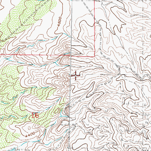 Topographic Map of Wild Horse, NM
