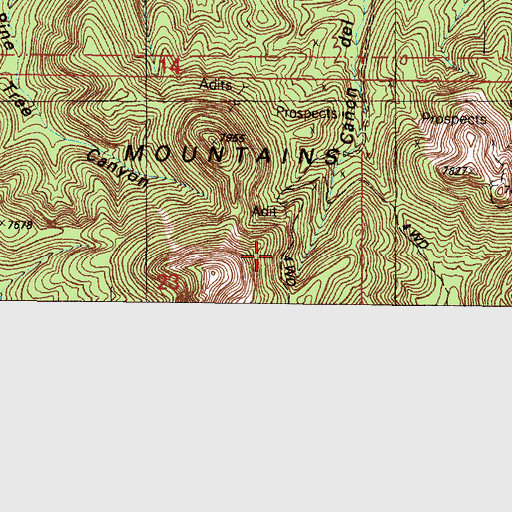 Topographic Map of Iron Princess, NM
