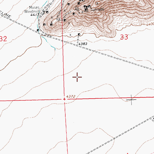 Topographic Map of Rover Group, NM